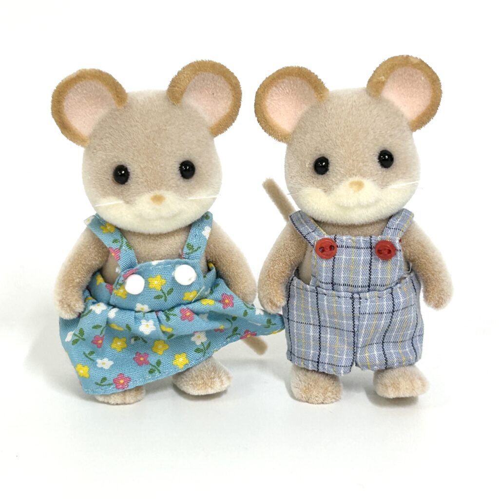 [used] City Mouse Boy Girl Sylvanian Families Calico Critters