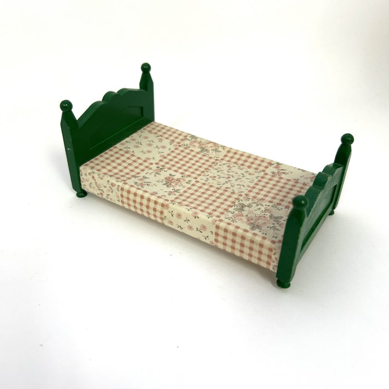 [Used] GREEN BED Epoch Japan Sylvanian Families