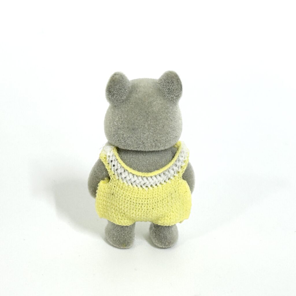 [used] Vintage Grey Mouse Baby Sylvanian Families Calico Critters