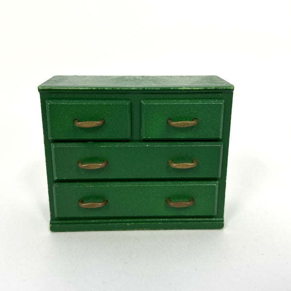 [Used] GREEN FURNITURE DRAWER Epoch Japan  Sylvanian Families