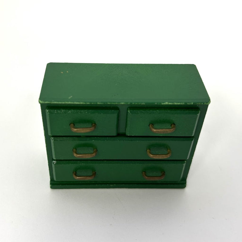 [Used] GREEN FURNITURE DRAWER Epoch Japan  Sylvanian Families