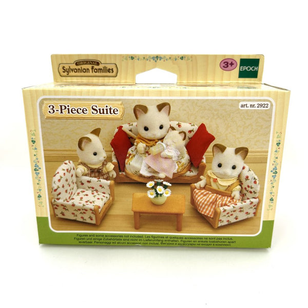 3-PIECE SUITE 2922 ARM CHAIR SOFA EU Epoch Sylvanian Families