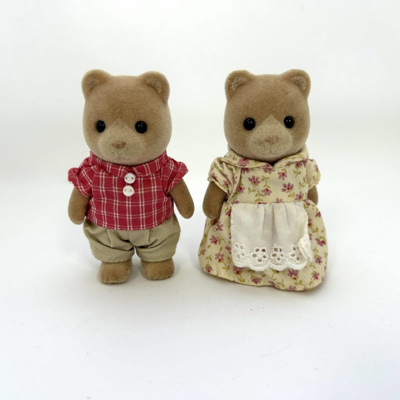 [Used] BEAR FATHER MOTHER Epoch Sylvanian Families