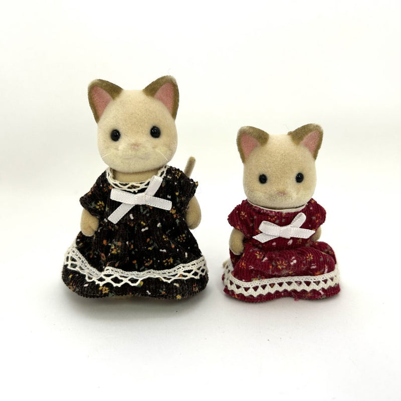 [Used] CREAM CAT MOTHER GIRL Epoch Sylvanian Families