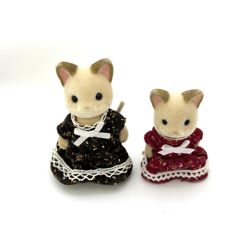 [Used] CREAM CAT MOTHER GIRL Epoch Sylvanian Families