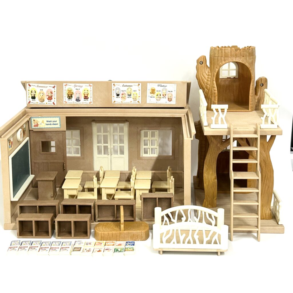 [used] Forest School Gift Set Green Roof HA-26 Sylvanian Families Calico Critters