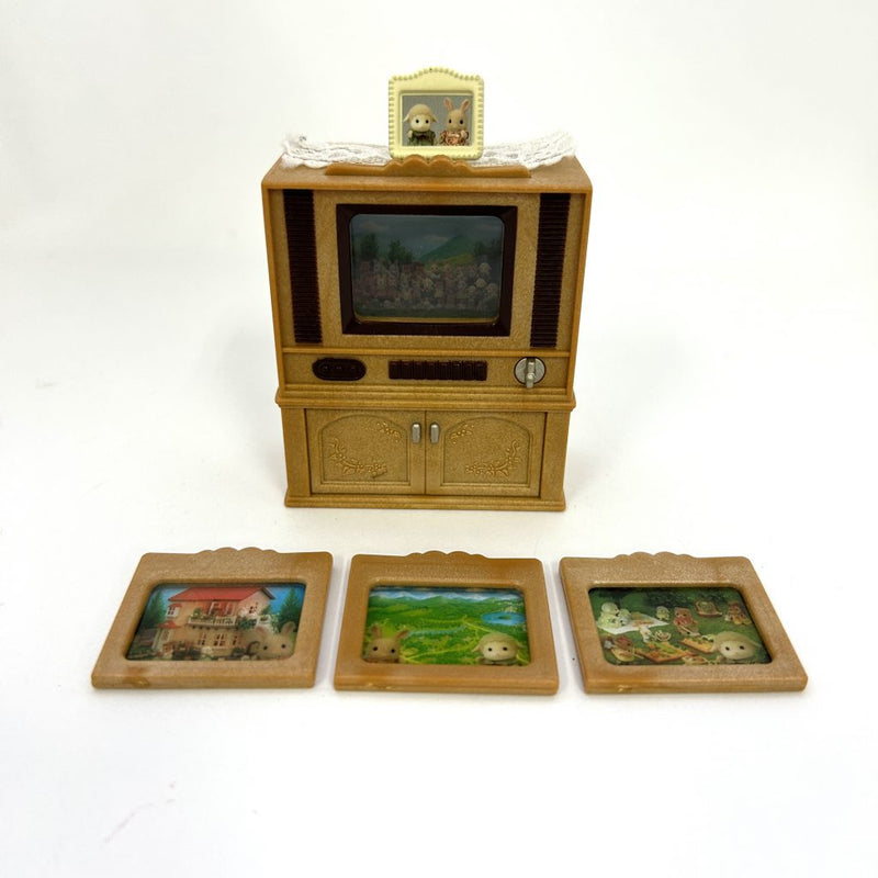 [Used] TELEVISION (TV) SET FOR LIVING ROOM KA-516 Sylvanian Families