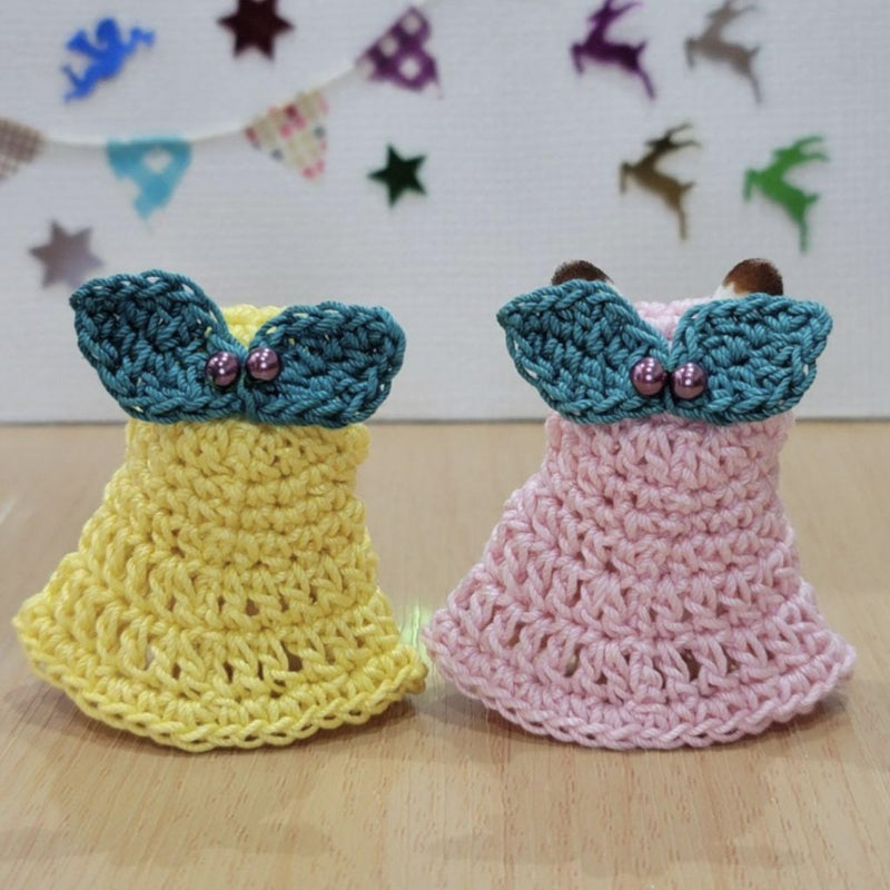 HAND-KNITTED CHRISTMAS BELL COSTUME FOR BABIES 2 piece Epoch JAPAN Does not apply