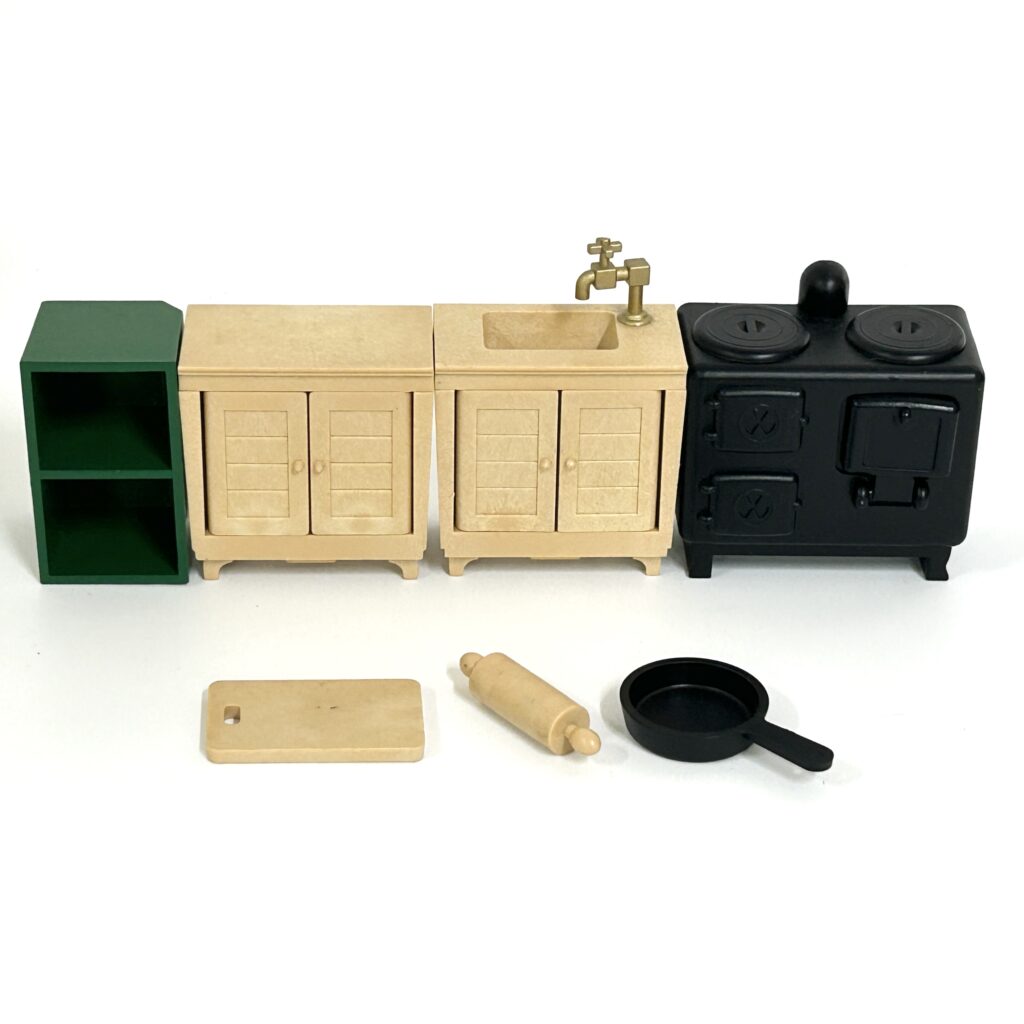 [used] Vintage Kitchen Set 1985 KA-10 Sylvanian Families Calico Critters