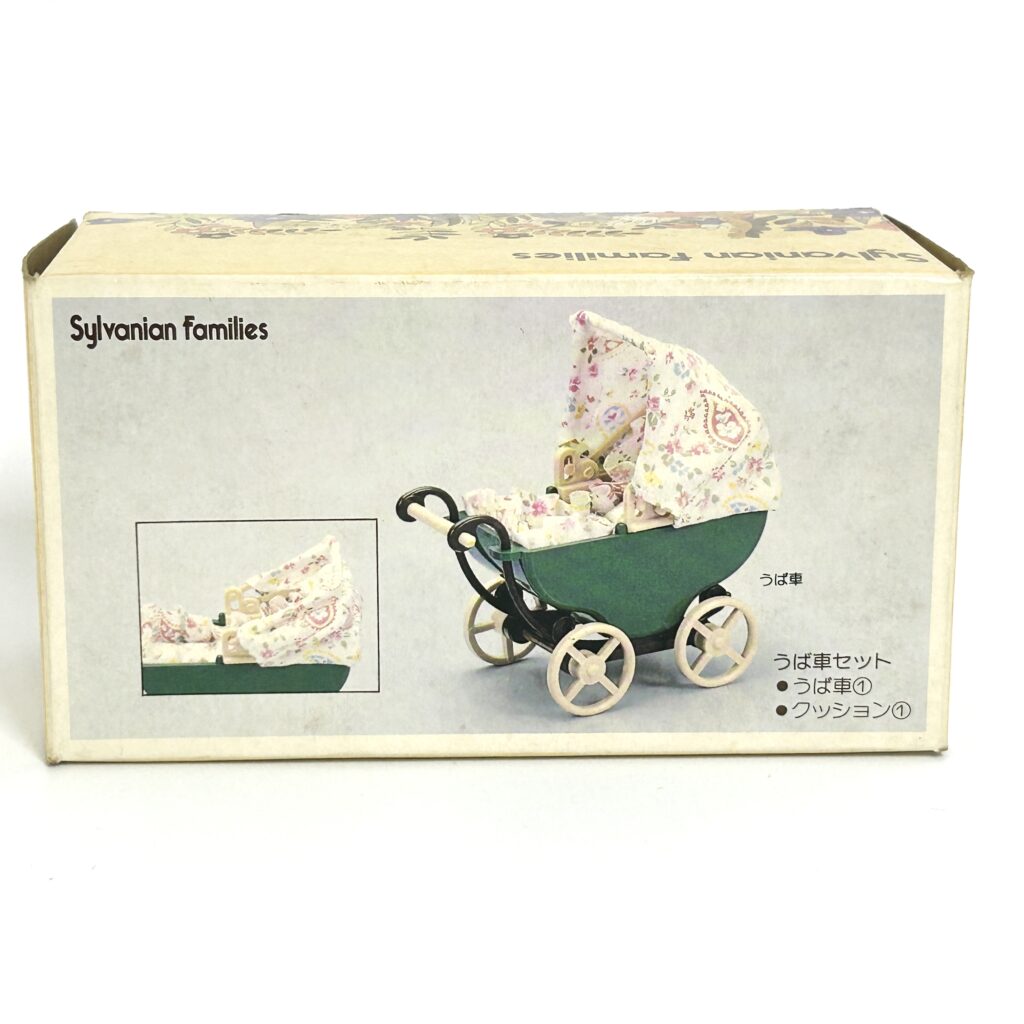 [used] Vintage Green Stroller 1985 KA-15 Sylvanian Families Calico Critters