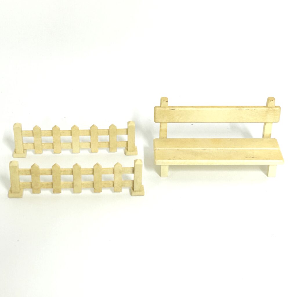 [used] Vintage Bench Set Sylvanian Families Calico Critters