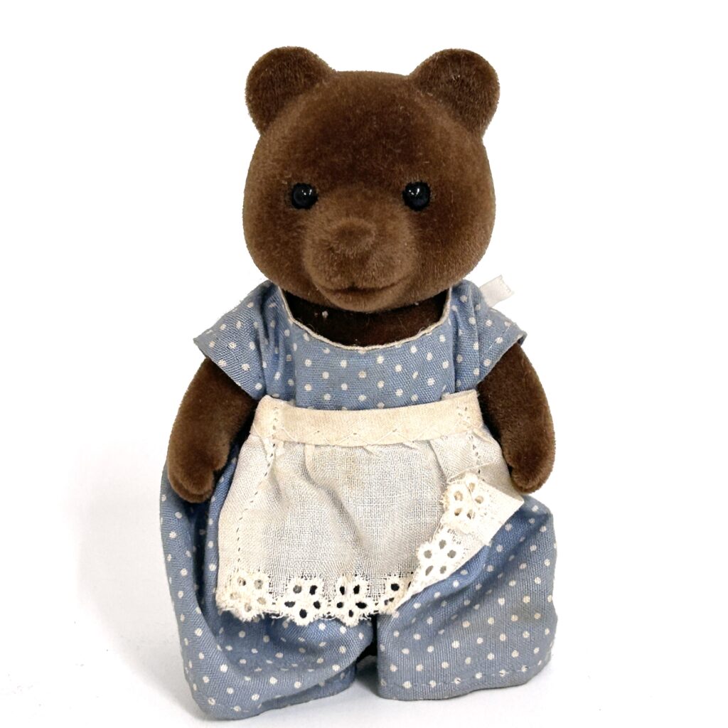 [used] Vintage Timbertop Brown Bear Mother 1985 KU-02-880 Sylvanian Families Calico Critters