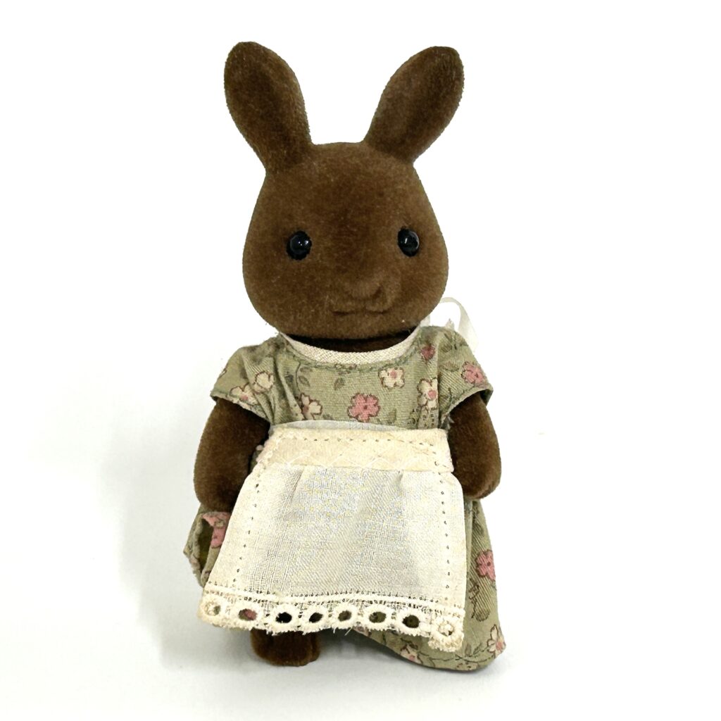 [used] Vintage Wildwood Brown Rabbit Mother Original 1985 U-02-850 Sylvanian Families Calico Critters
