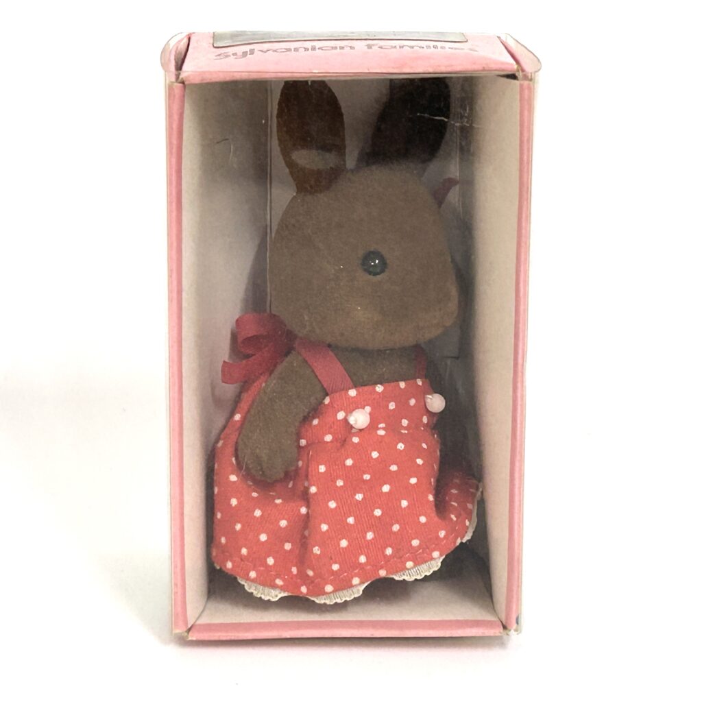 [used] Vintage Brown Rabbit Girl 1985 U-04-650 Sylvanian Families Calico Critters