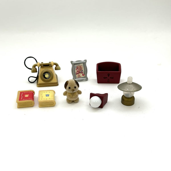 [Used] LIVING ROOM ACCESSORY SET Epoch JAPAN Sylvanian Families