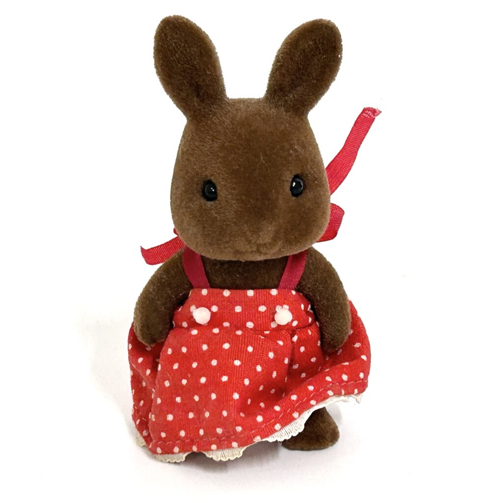 [used] Vintage Brown Rabbit Girl 1985 U-04-650 Sylvanian Families Calico Critters