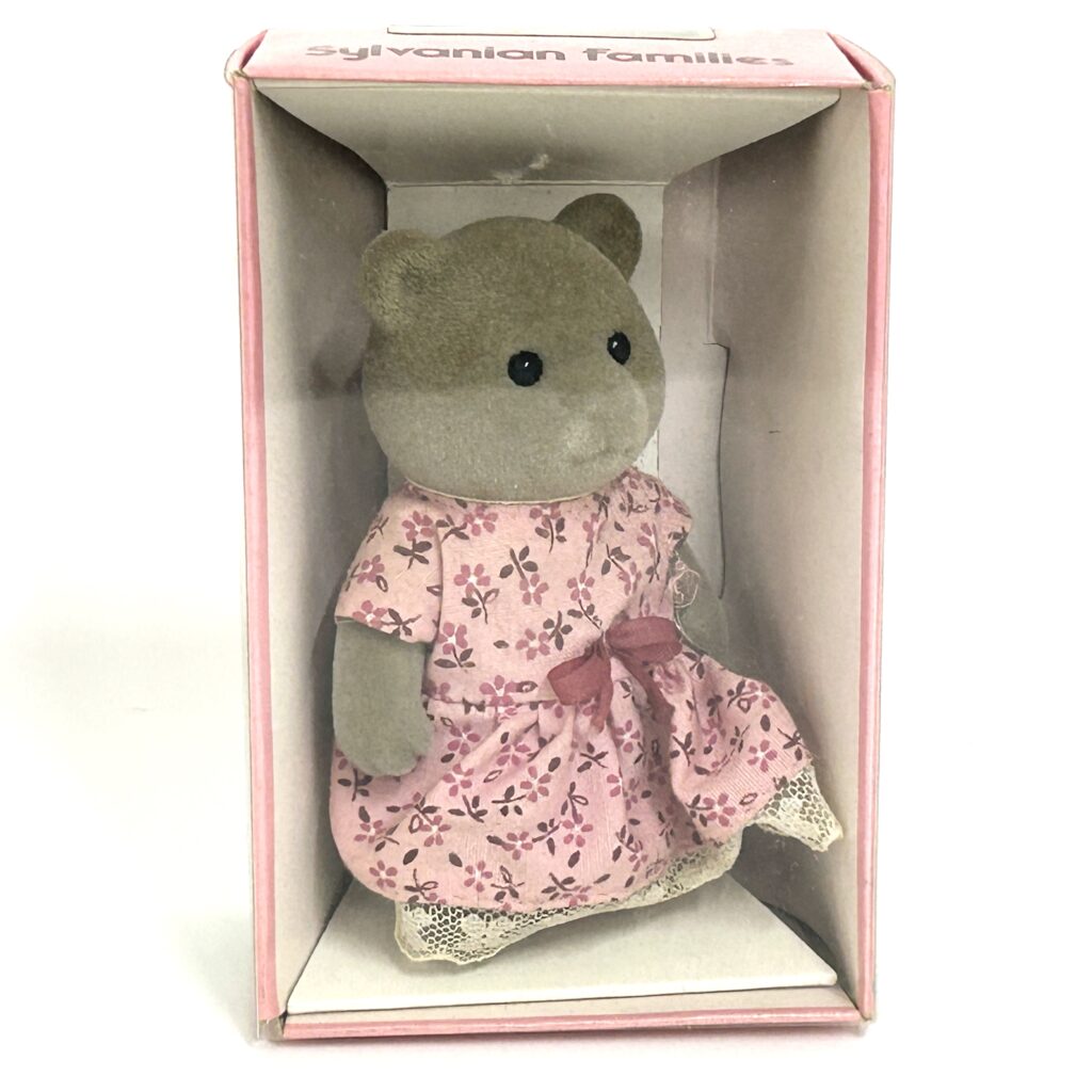 [used] Vintage Gray Bear Big Sister Sylvanian Families Calico Critters