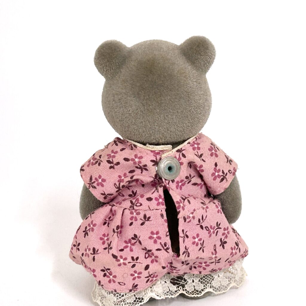 [used] Vintage Gray Bear Big Sister Sylvanian Families Calico Critters