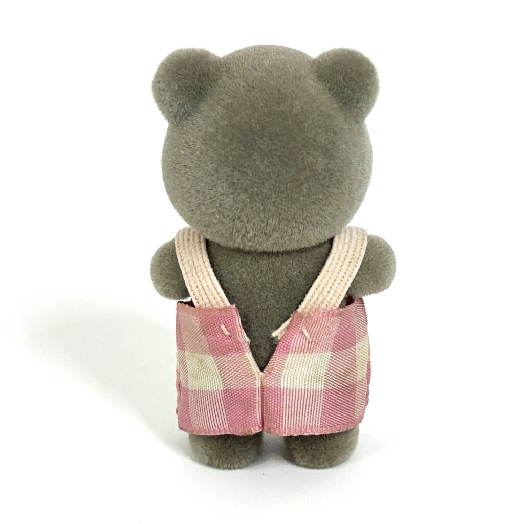 [used] Vintage Gray Bear Boy 1985 KU-15 Sylvanian Families Calico Critters