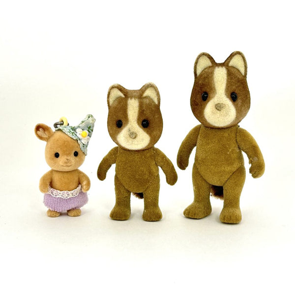 [Used] MARRON DOG DEER BABY Epoch JAPAN Sylvanian Families