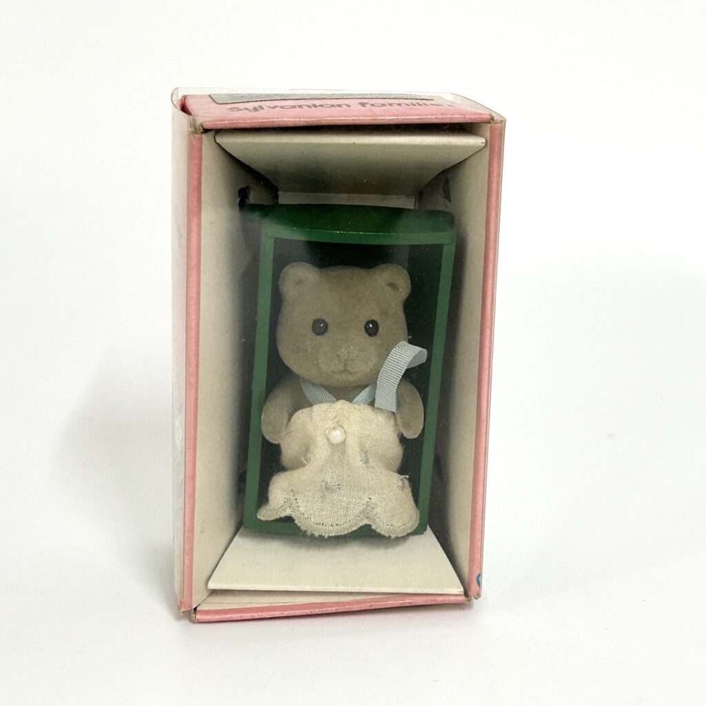 [used] Vintage Gray Bear Baby Sylvanian Families Calico Critters