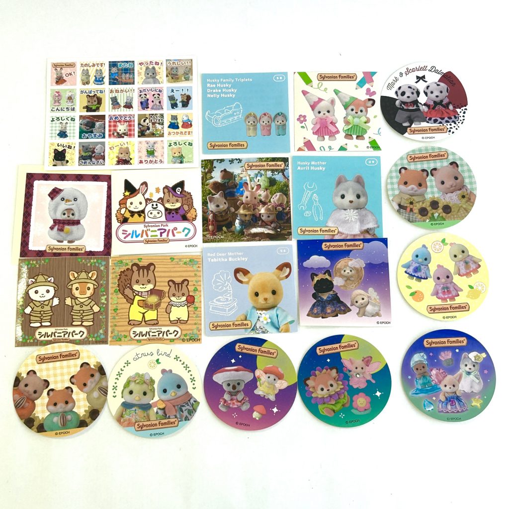 Ensemble d'autocollants B Sylvanian Families Calico Critters