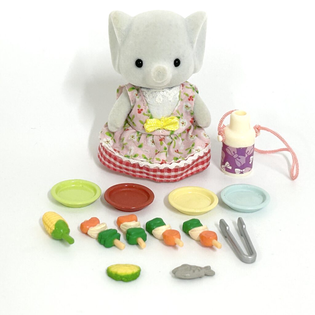 [used] Elephant Girl Bbq Set 2021 DF-16 Sylvanian Families Calico Critters