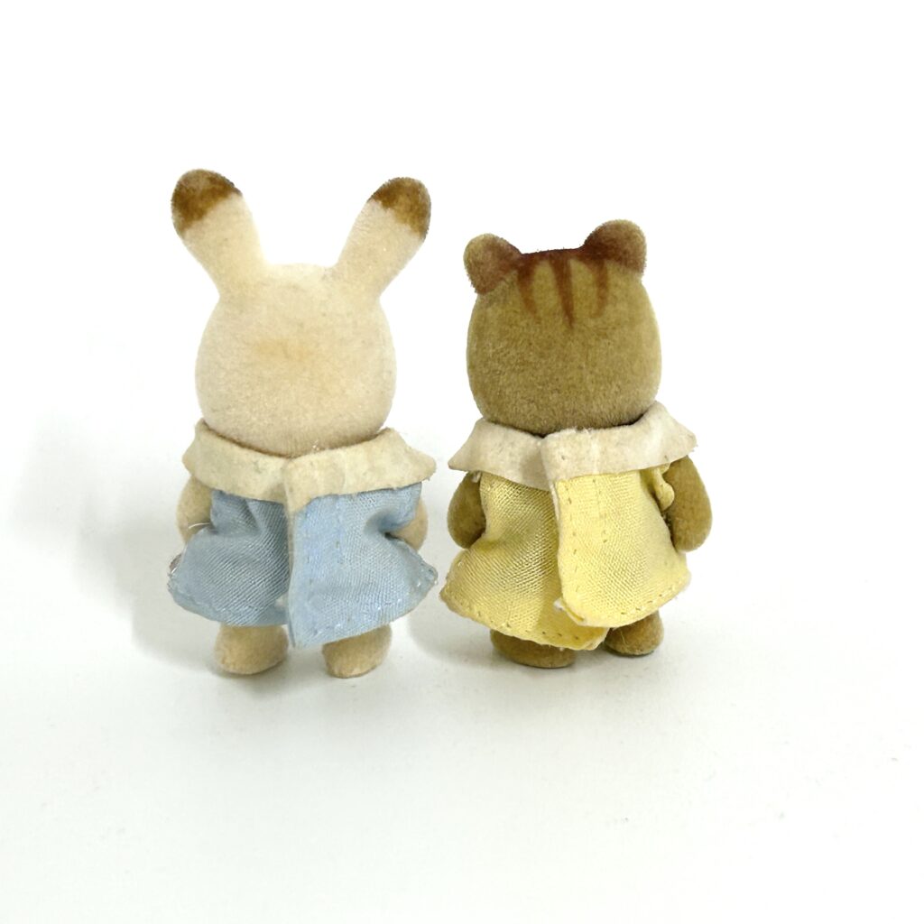 [used] Baby Chocolate Rabbit and Squirrel Sylvanian Families Calico Critters