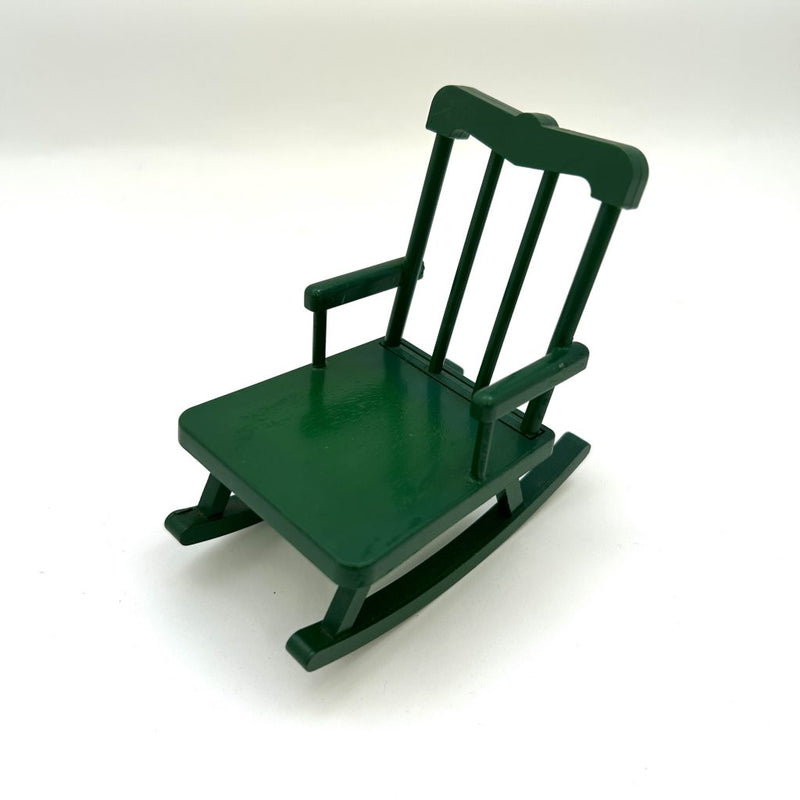 [Used] GREEN ROCKING CHAIR FURNITURE Calico Clitters Epoch Japan Sylvanian Families