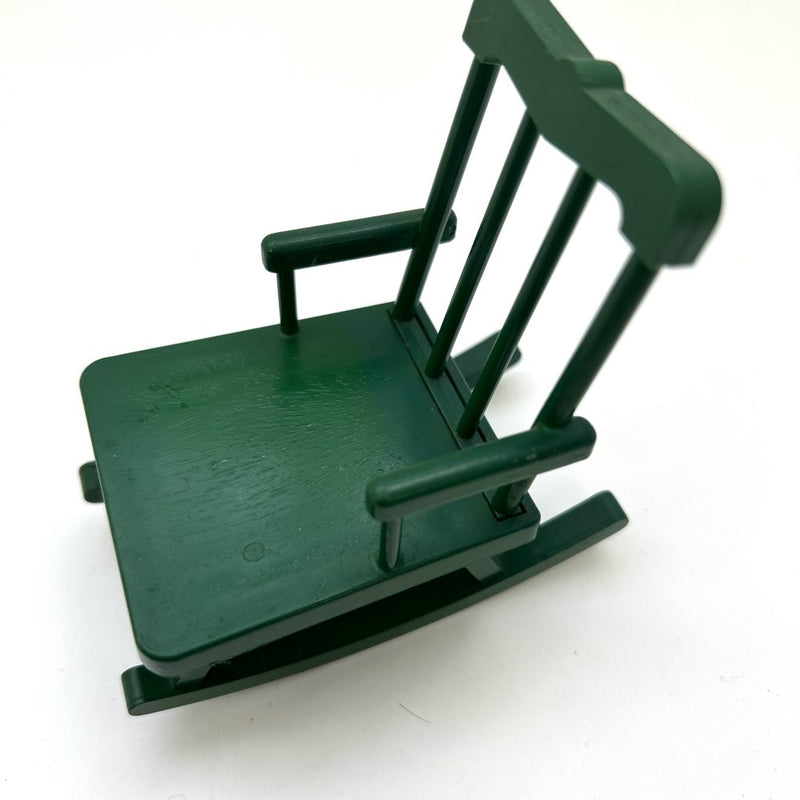 [Used] GREEN ROCKING CHAIR FURNITURE Calico Clitters Epoch Japan Sylvanian Families