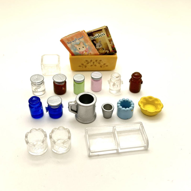 [Used] PHARMACY ACCESSORY SET Calico Clitters Epoch Japan Sylvanian Families