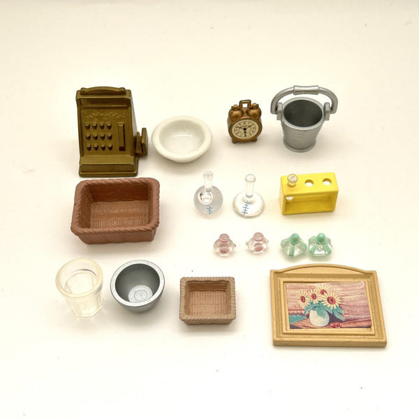 [Used] ASSORTED SMALL ITEMS SET Calico Clitters Epoch Japan Sylvanian Families