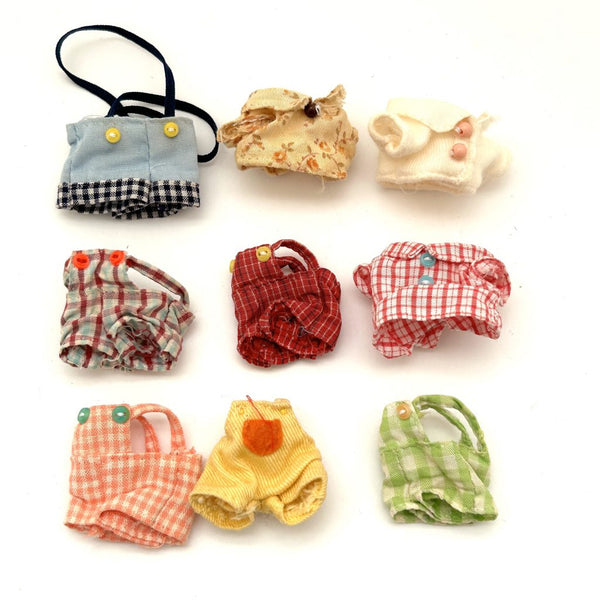 [Used] BOY'S PANTS SET Calico Clitters Epoch Japan Sylvanian Families