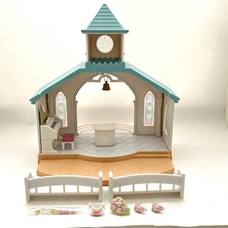 [Used] WEDDING CHAPEL FU-12 2004 Retired Epoch Japan Sylvanian Families