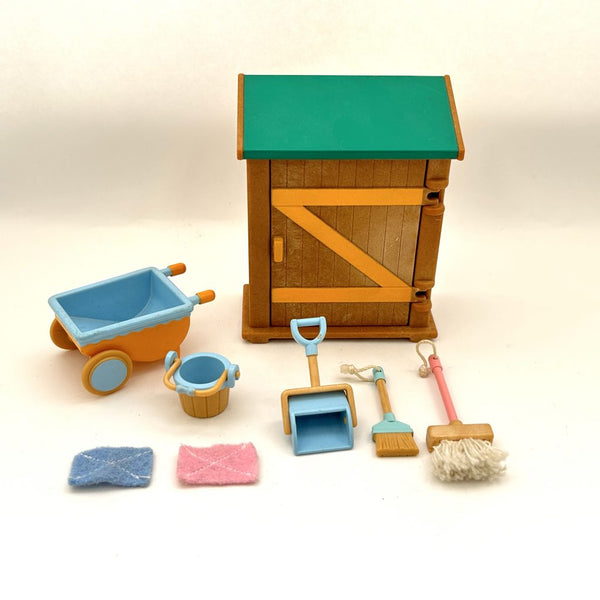 [Used] SCHOOL CLEAN UP SET S-12 Epoch Japan Sylvanian Families