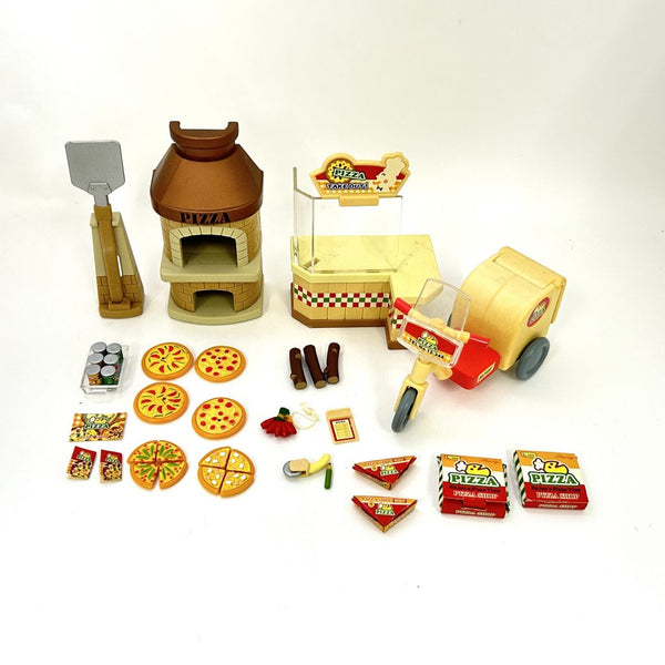 [Used] RING RING PIZZA SHOP MI-11 1999 Epoch Japan Sylvanian Families