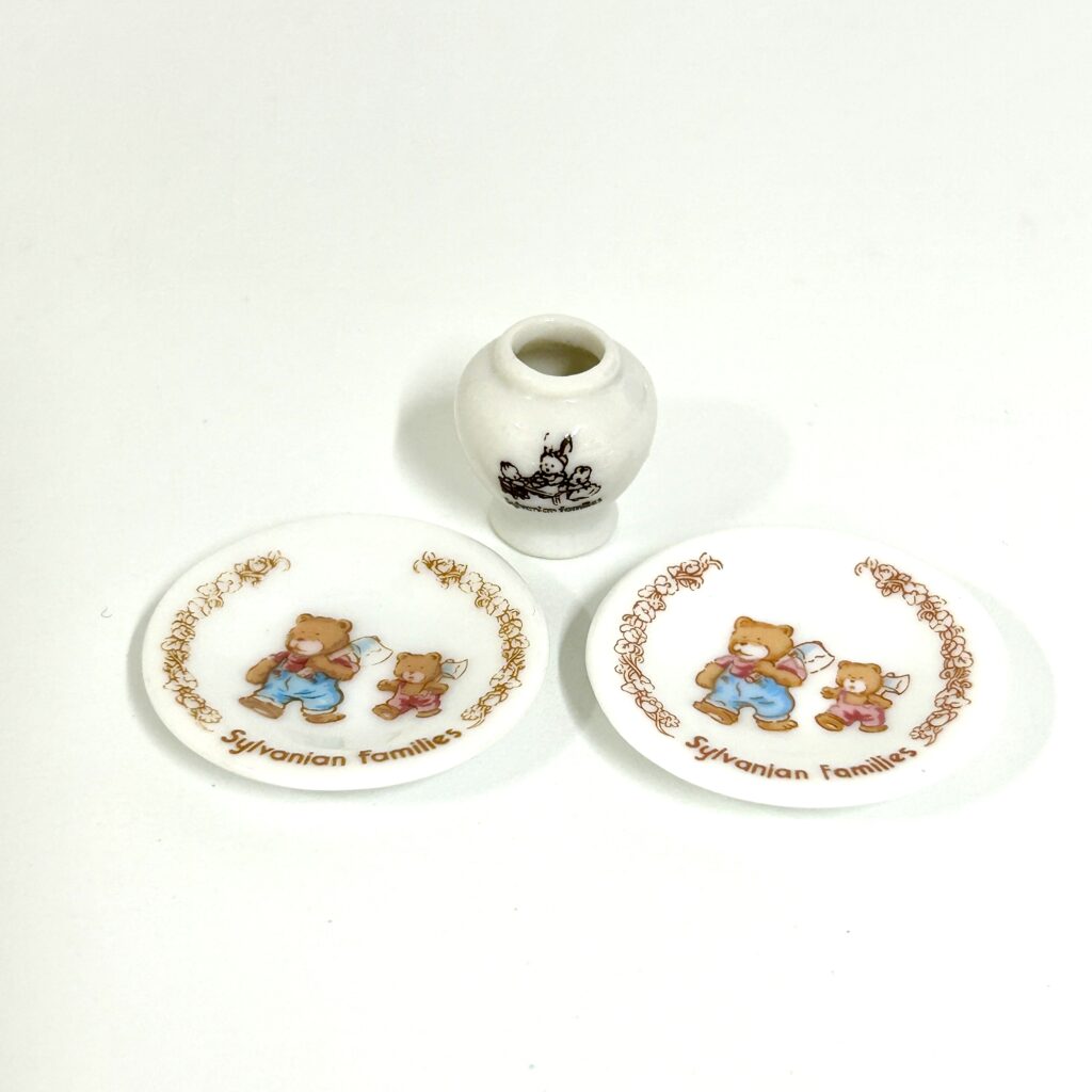 [used] Ceramic Dinner Set KA-25 Sylvanian Families Calico Critters