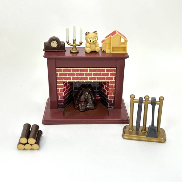 [Used] FIREPLACE SET Calico Clitters Epoch Japan Sylvanian Families