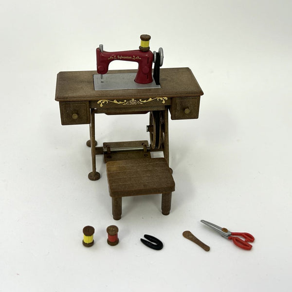 [Used] SEWING MACHINE SET Calico Clitters Epoch Japan Sylvanian Families