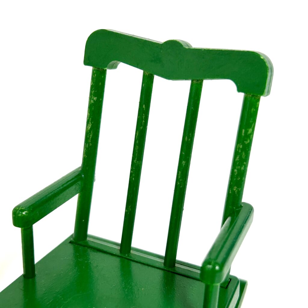 [used] Vintage Green Rocking Chair Sylvanian Families Calico Critters