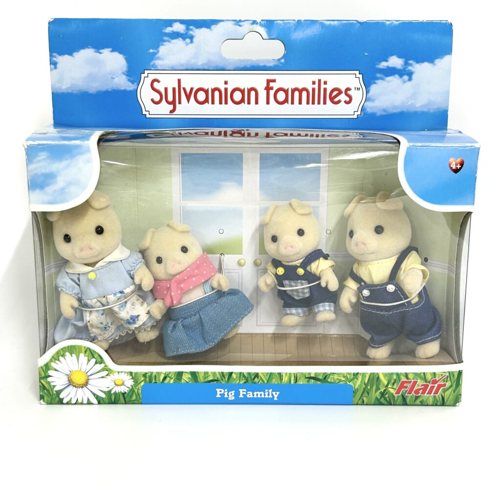 [used] Pig Family Flair Open Hands 4153 Sylvanian Families Calico Critters