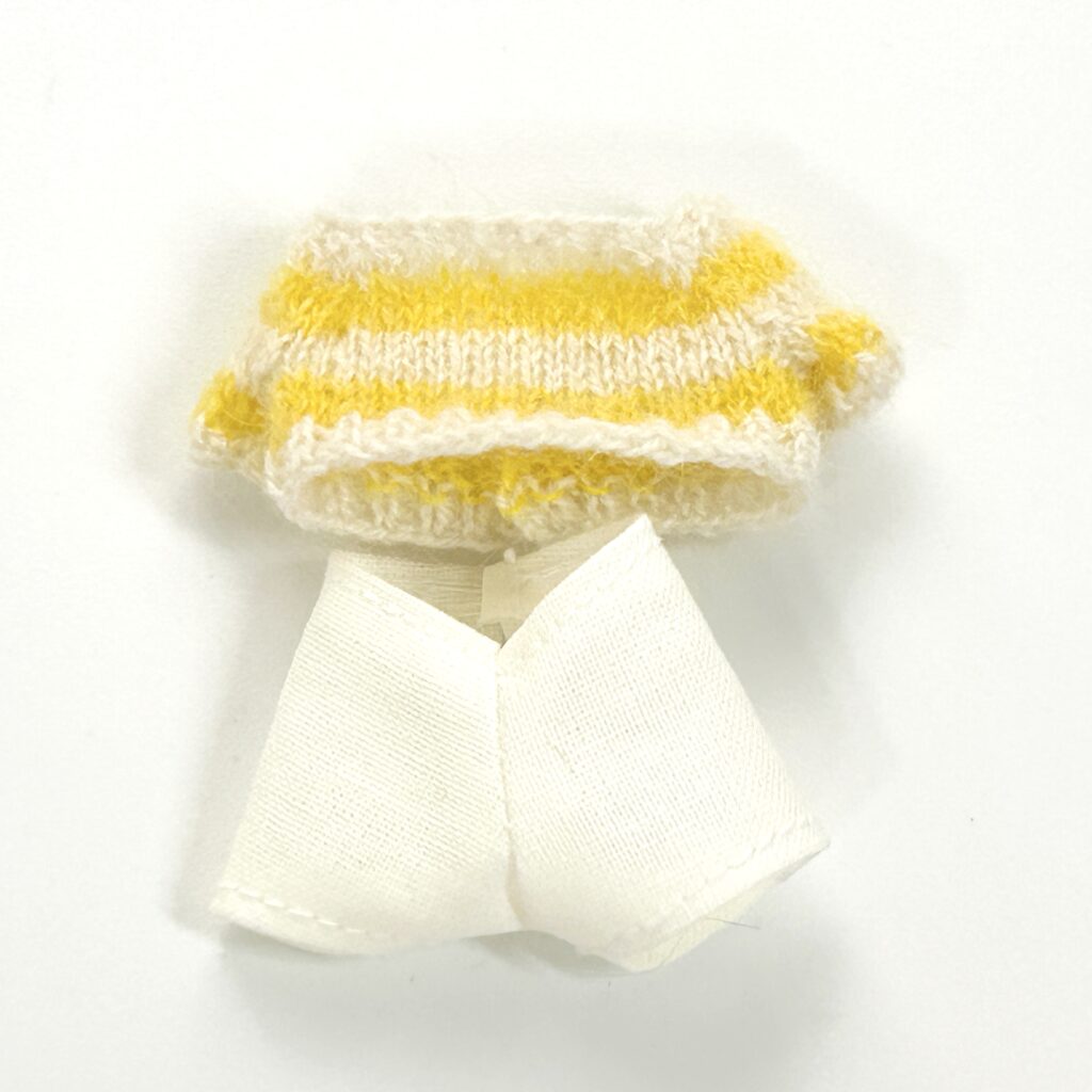 Knitted Yellow Striped Sweater Handmade