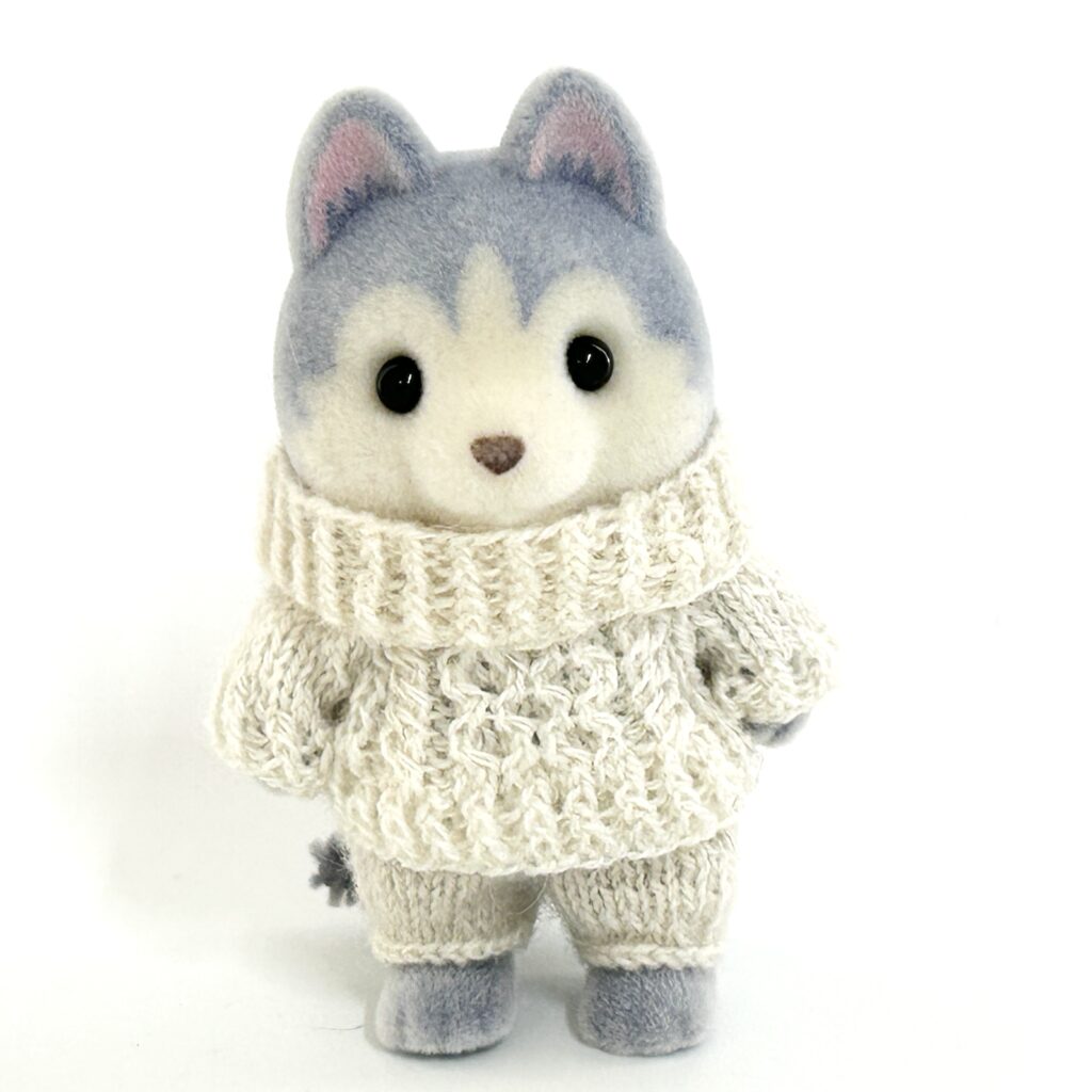 Snood, Sweater and Knit Pants Set Handmade