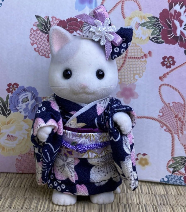 NAVY KIMONO FOR MOTHERS Calico Clitters Sylvanian Families