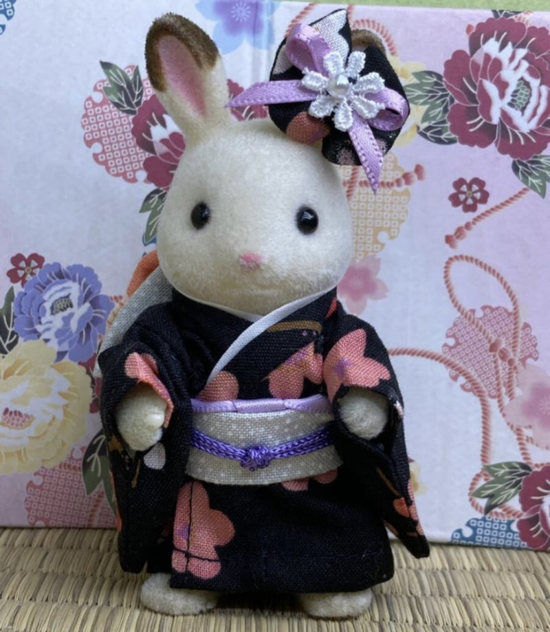 BLACK KIMONO FOR MOTHERS Calico Clitters Sylvanian Families