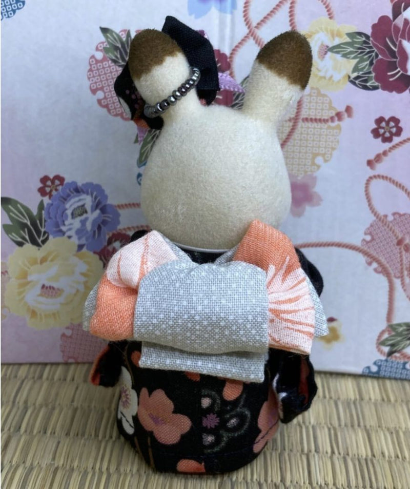 BLACK KIMONO FOR MOTHERS Calico Clitters Sylvanian Families