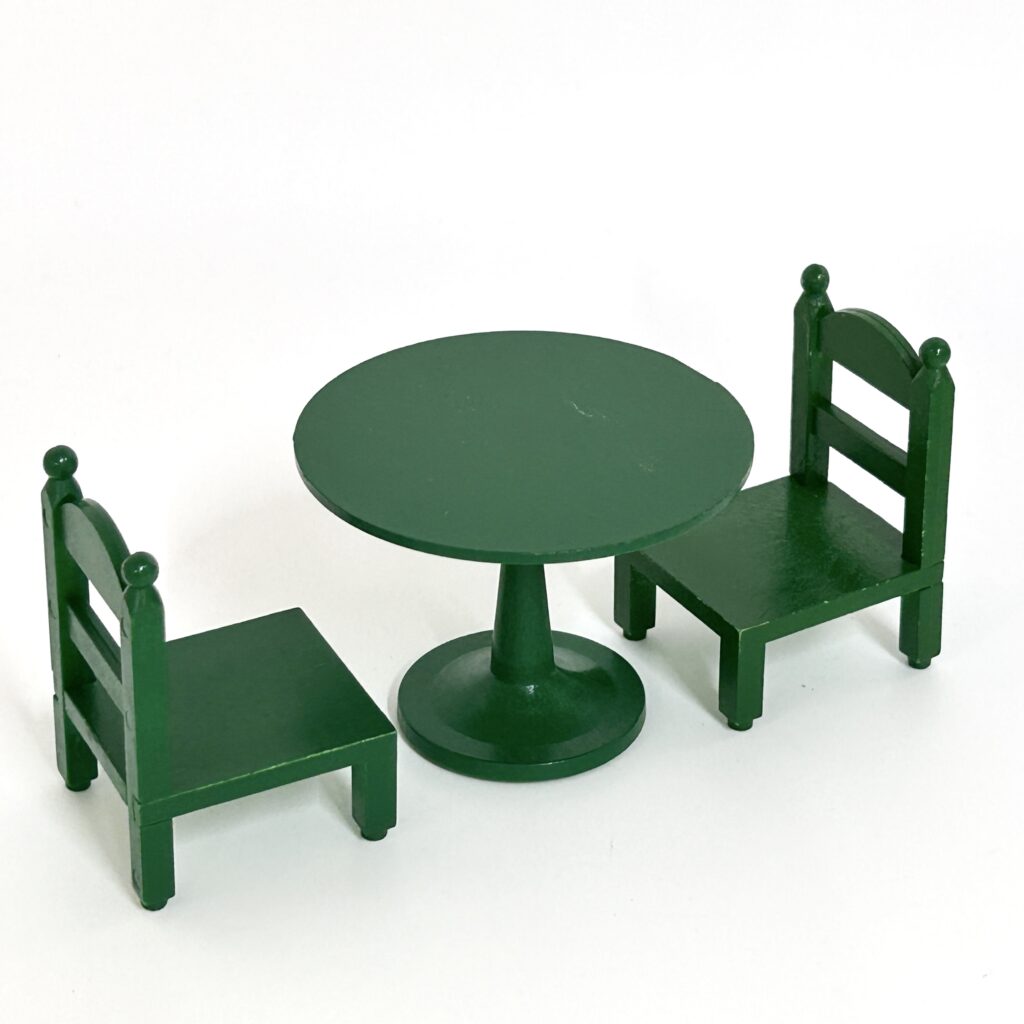 [used] Green Round Table Set KA-02 Sylvanian Families Calico Critters