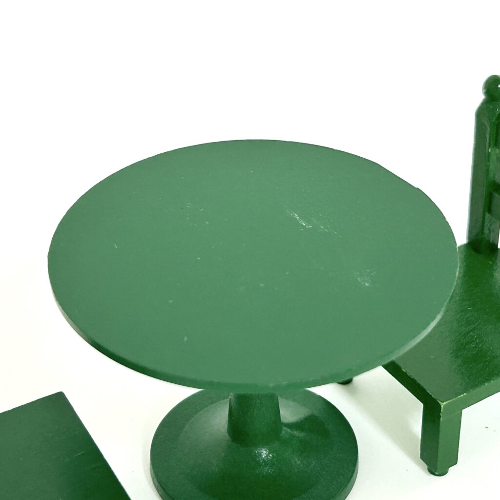 [used] Green Round Table Set KA-02 Sylvanian Families Calico Critters