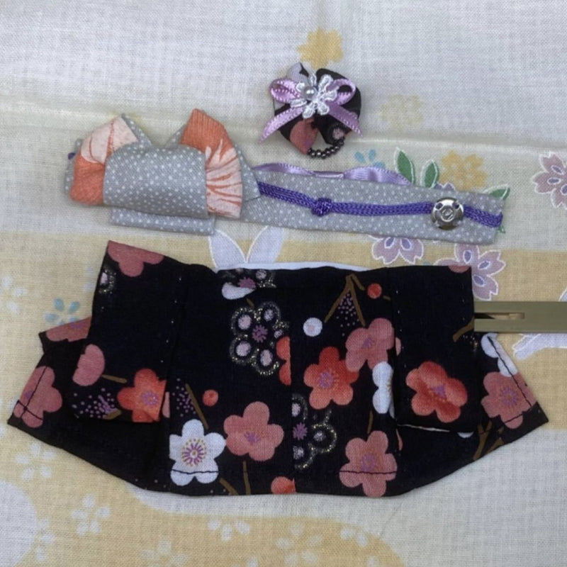 BLACK KIMONO FOR MOTHERS Calico Clitters Sylvanian Families