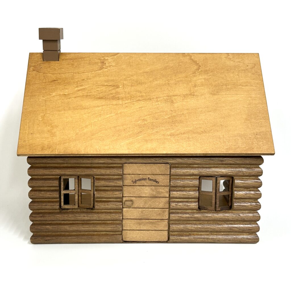 [used] Vintage Memory Time Wooden Log Cabin 1986 HA-05 Sylvanian Families Calico Critters